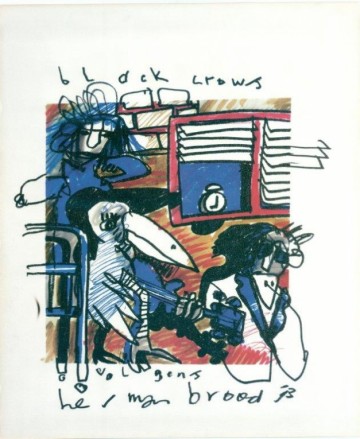 Herman Brood litho Black Crowes 