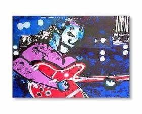 Herman Brood zeefdruk Jimi Hendrix 100x70 cm