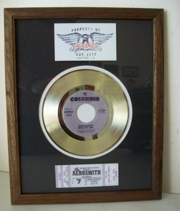 Gouden plaat Aerosmith Draw the line