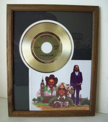 Gouden plaat America - Horse with no name