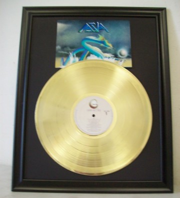 Gouden plaat LP Asia - Asia