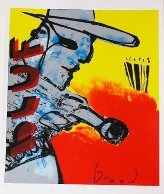Herman Brood zeefdruk Bluf 101 x 70 cm