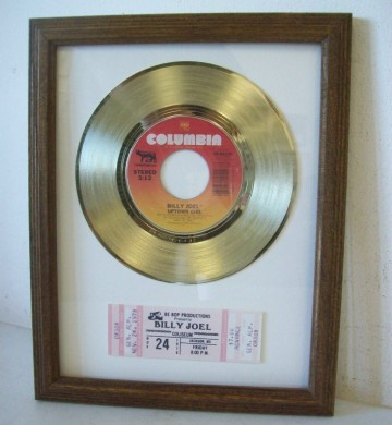 Gouden plaat Billy Joel - Uptown girl