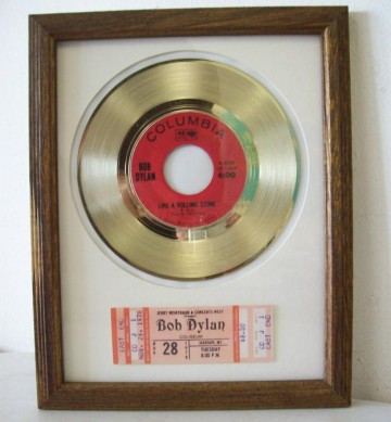 Gouden plaat Bob Dylan - Like a Rolling Stone