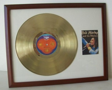 Gouden plaat LP Bob Marley and the Wailers