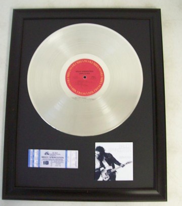 Platina plaat Bruce Springsteen Born to run