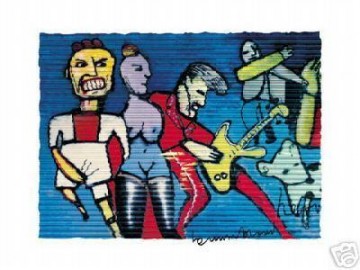 Herman Brood zeefdruk Gitaar / Ajax