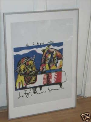 Herman Brood litho Elton John