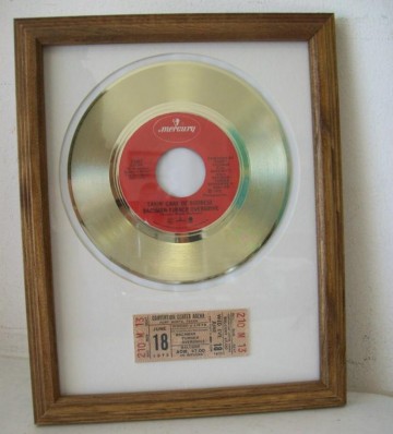 Gouden plaat Bachman Turner Overdrive - taking care of Business