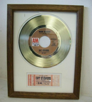 Gouden plaat Cat Stevens Moon Shadow