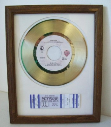 Gouden plaat Chicago 25 or 6 to 4