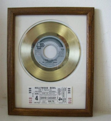 Gouden plaat David Cassidy - I Think I love you