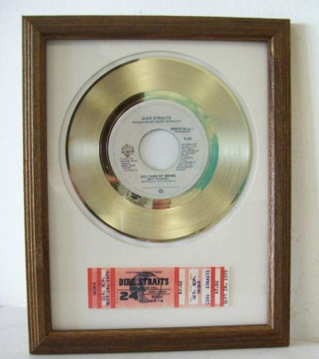 Gouden plaat Dire Straits Sultans of swing