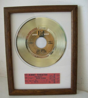 Gouden plaat The Doors - Light my fire