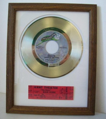 Gouden plaat The Doors Riders on the Storm