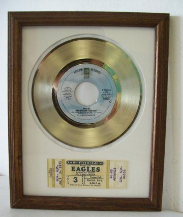 Gouden Plaat The Eagles - Heartache tonight