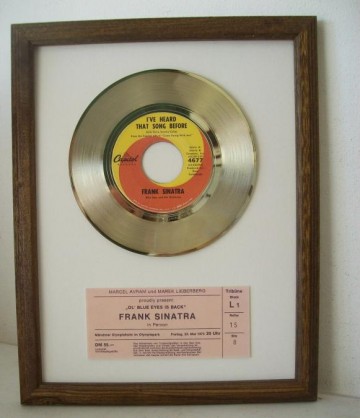 Gouden plaat Frank Sinatra - I' ve heard that song before