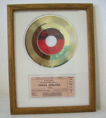 Gouden plaat Frank Sinatra - My kind of town