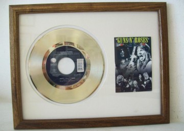 Gouden plaat Guns and Roses - Sweet child of mine