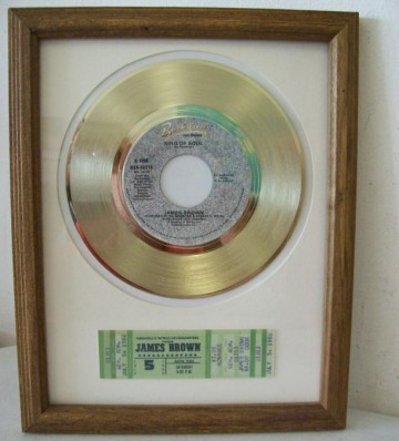 Gouden plaat James Brown - King of soul