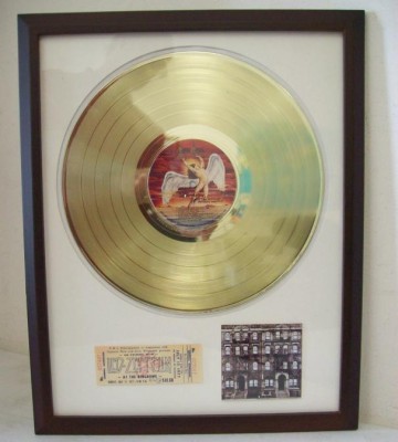 Gouden plaat LP Led Zeppelin - Physical Graffity