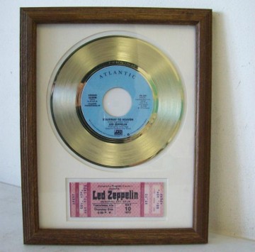 Gouden plaat Led Zeppelin - Stairway to heaven