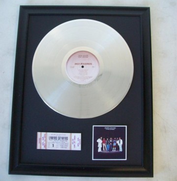 Platina plaat Lynyrd Skynyrd - Street Survivors