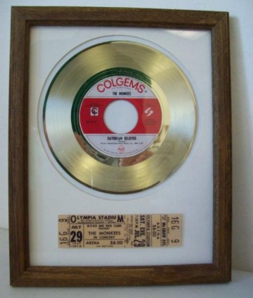 Gouden plaat The Monkees - Daydream believer