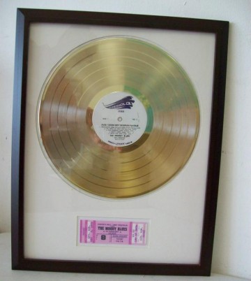 Gouden plaat Lp Moody Blues Good boy deserves favour