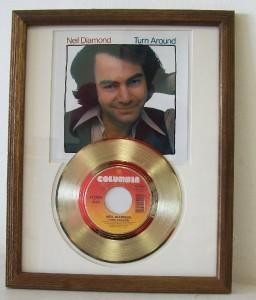 Gouden plaat Neil Diamond - Turn Arround