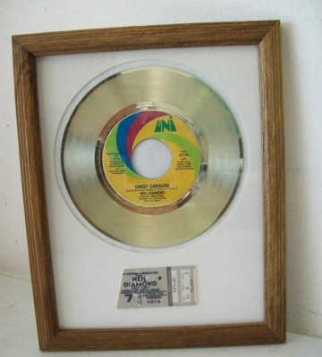 Gouden plaat Neil Diamond - Sweet Caroline