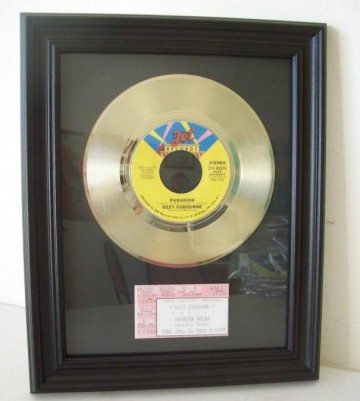 Gouden plaat Ozzy Osbourne - Paranoid