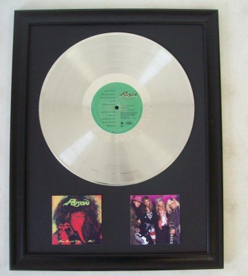 Platina plaat Poison - Open up and say ..Ahhh