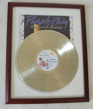 Gouden plaat Lp Prince  Purple rain