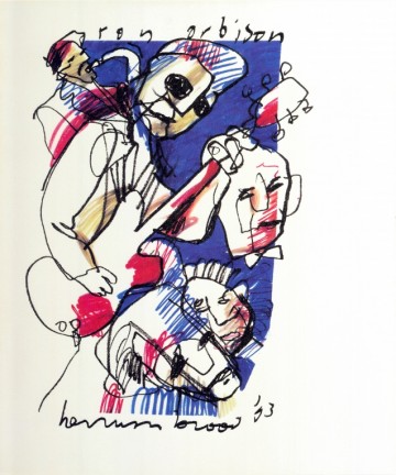 Herman Brood litho Roy Orbison