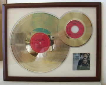 Gouden dubbel plaat Simon & Garfunkel Bridge over troubled water