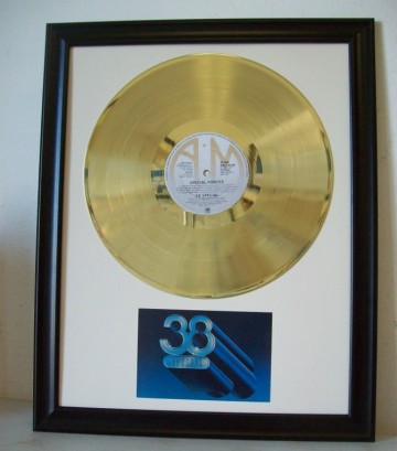 Gouden plaat LP Special Forces -38 special