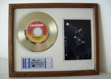 Gouden plaat Bruce Spingsteen - My Hometown