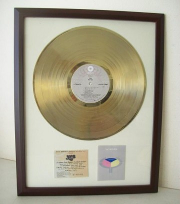 Gouden plaat Lp Yes 90125