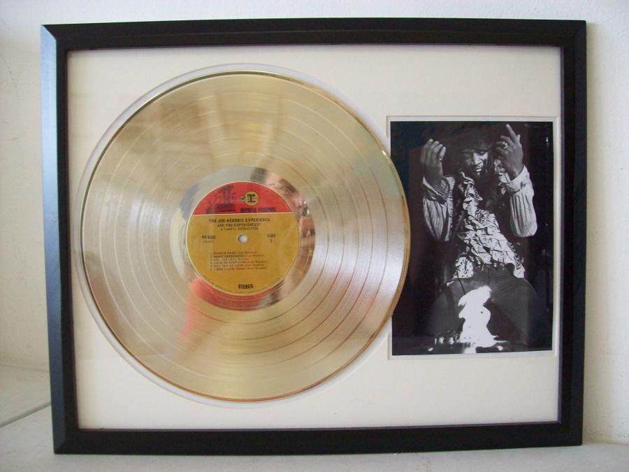 Gouden plaat LP Jimi Hendrix Experience