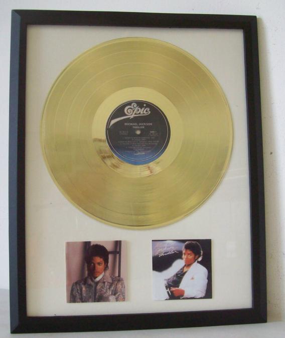 Gouden plaat Lp Michael Jackson Thriller