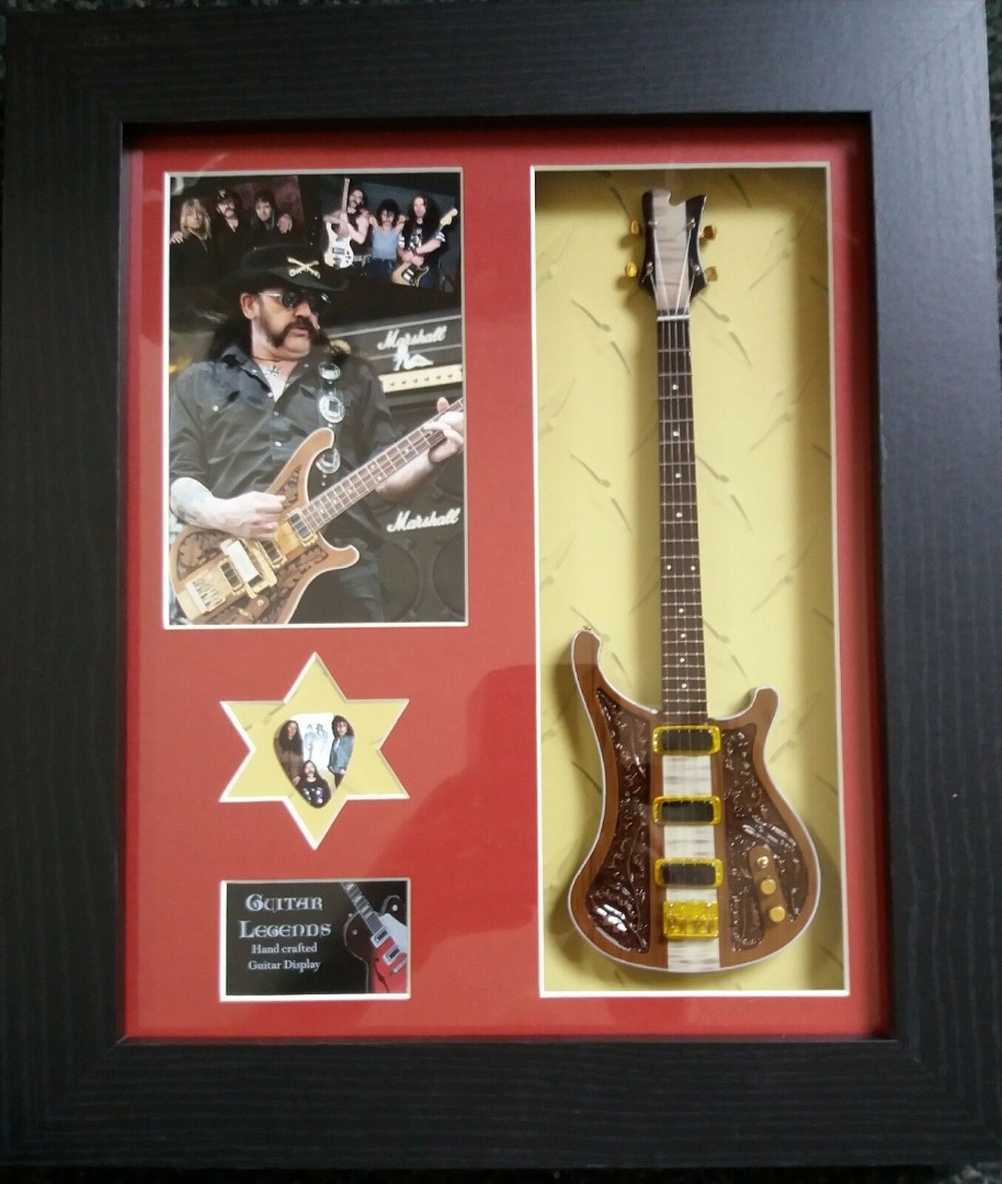 Lemmy Kilmister Motorhead miniatuur gitaar
